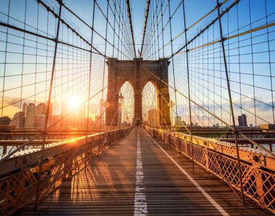 Brooklyn Bridge In New York City USA